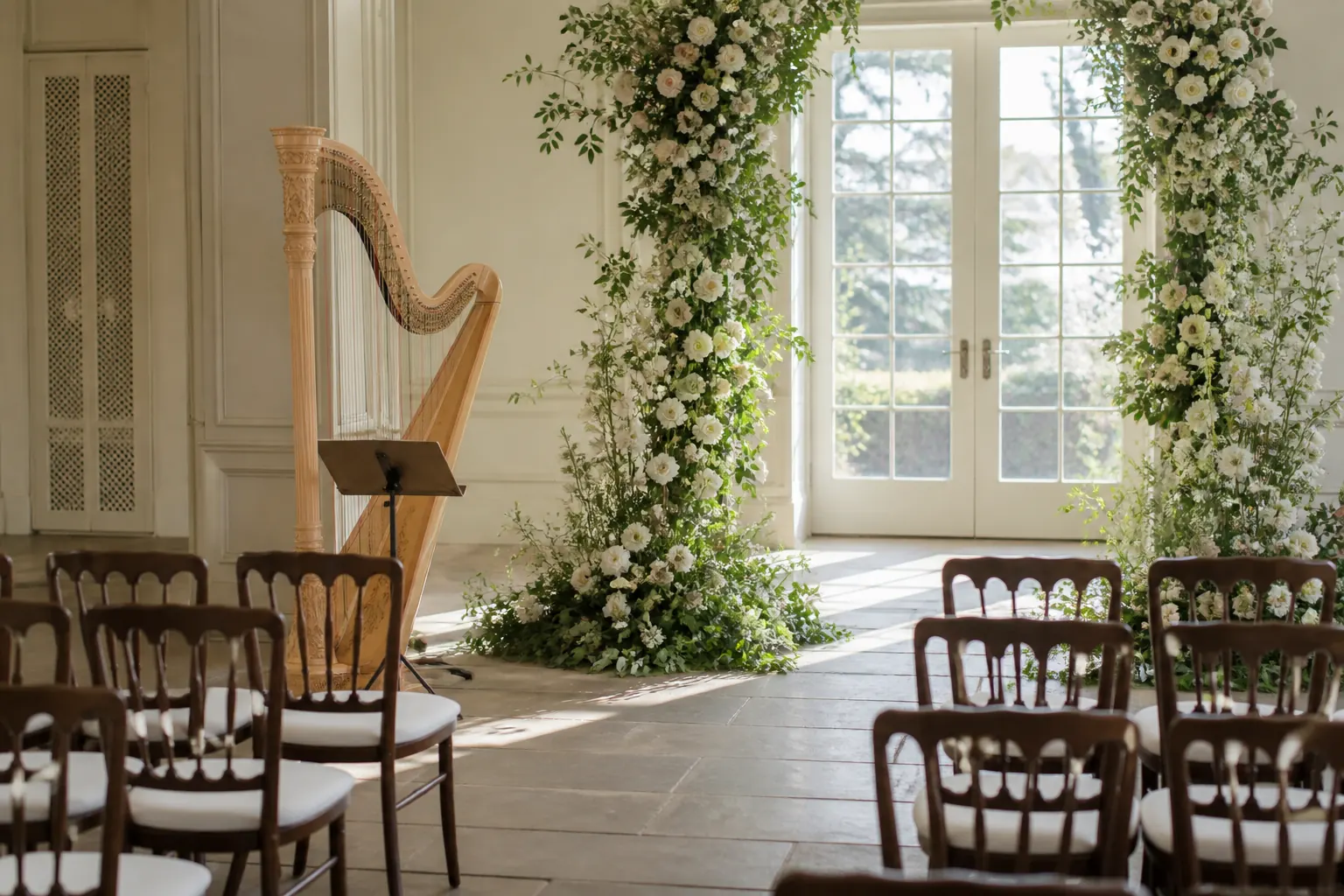 Wedding harp occasion
